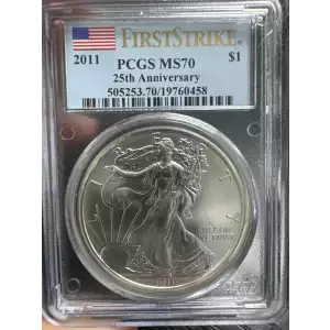 2011 $1 Eagle-25th Anniversary First Strike