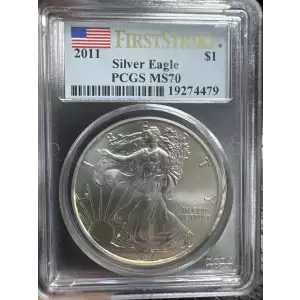 2011 $1 Eagle-25th Anniversary First Strike