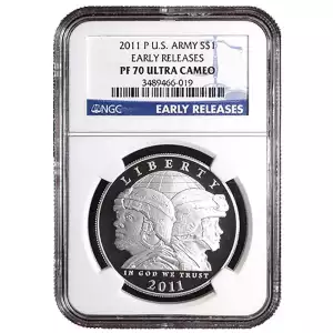 2011 P NGC - U.S Army Early Release PF 70 Ultra Cameo