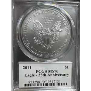 2011 PCGS MS70 25th Anniversary Thomas Cleveland Signed