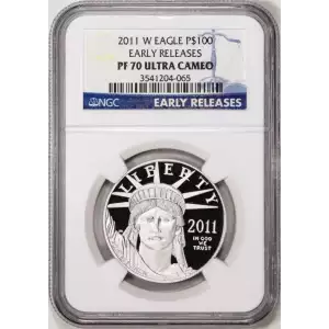 2011 W American Platinum Eagle NGC PF70 Ultra Cameo Early Release (2)