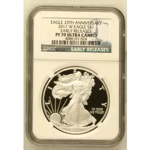2011 W EARLY RELEASES EAGLE 25TH ANNIVERSARY ULTRA CAMEO (2)