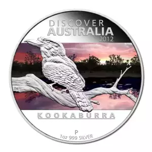 2012 Discover Australia Kookaburra 1 oz Silver Proof Coin