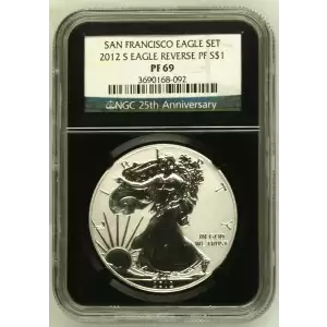 2012 S SAN FRANCISCO EAGLE SET OFFICIAL US MINT SET (2)