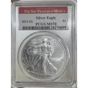 2013-(S) $1 Silver Eagle Struck at San Francisco