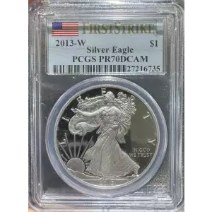 2013-W $1 Silver Eagle First Strike, DCAM