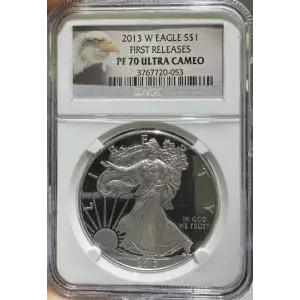 2013 W  American Silver Eagle NGC First Releases PF70  Ultra Cameo (2)