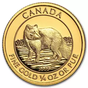 2014 1/4 oz Canadian Silver Wildlife Series - Arctic Fox (2)
