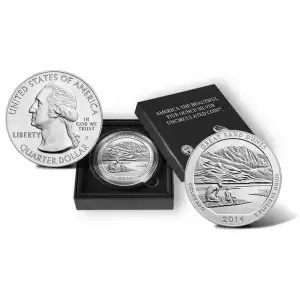 2014 5 oz Silver Silver America the Beautiful Great Sand Dunes National Park