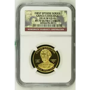 2014 GRACE COOLIDGE FIRST SPOUSE SERIES ULTRA CAMEO (2)