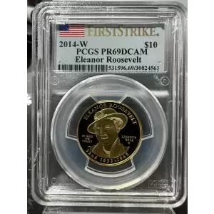 2014-W $10 Eleanor Roosevelt First Strike, DCAM