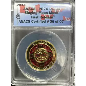 2015 ANACS PR70 DCAM Singing Moon Mask First Release #06 of 07