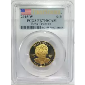 2015-W $10 Bess Truman First Strike, DCAM