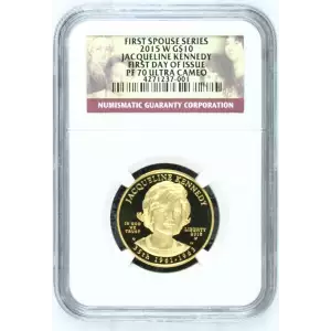 2015 W $10 Jaqueline Kennedy NGC PF-70 Ultra Cameo FDI FIRST SPOUSE SERIES (2)