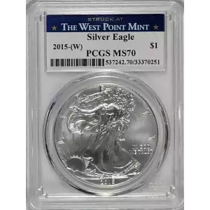 2015-W American Silver Eagle PCGS MS70 West Point (2)