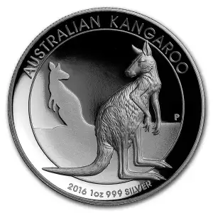 2016 1 oz Proof Australian Silver Kangaroo Coin High Relief (Box + CoA) (2)