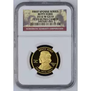 2016 $10 Betty Ford NGC PF-70 First Spouse Series ULTRA CAMEO (2)