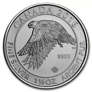 2016 Canadian Silver Snow Falcon [DUPLICATE for #546418] (2)