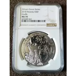 2016 Rwanda Giraffe NGC MS 70