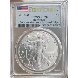 2016-W $1 Burnished 30th Anniversary Lettered Edge First Strike (2)