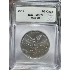 2017 1/2 Onza Silver Libertad ICG MS-69 IDC Verified (2)