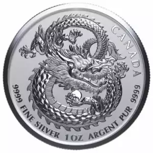 2017 1 oz Canadian Lucky Dragon High Relief Silver Coin (2)