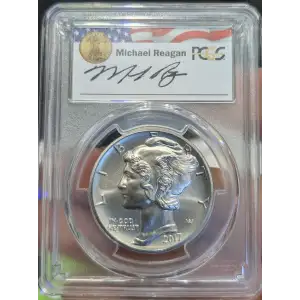 2017 $25 Palladium First Strike Michael Reagan