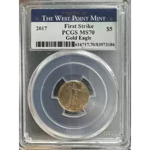 2017 $5 Gold Eagle First Strike