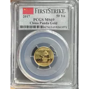 2017 50 Yn Panda Gold First Strike