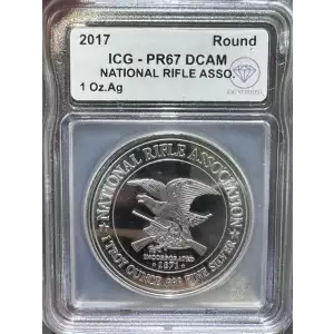 2017 National Rifle Association 1 oz Round ICG PR67 DCAM