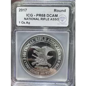 2017 National Rifle Association 1 oz Round ICG PR68 DCAM (2)