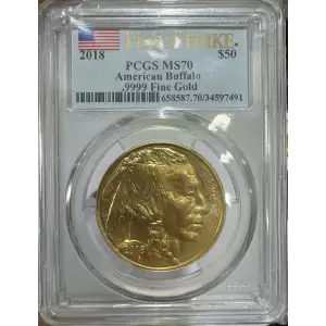 2018 $50 American Buffalo .9999 Fine Gold First Strike (2)