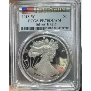 2018-W $1 Silver Eagle First Strike, DCAM (2)