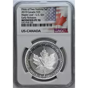 2019 Canada Pride of Two Nations Set Maple Leaf Early Releases Modified PF 70