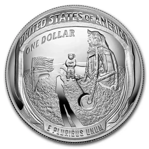2019-P Apollo 11 50th Anniversary $1 Silver Proof (Box & COA) (3)