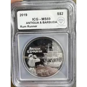 2019 Silver Antigua & Barbuda ICG MS69 IDC Verified