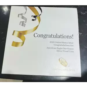 2019-W 1 oz Proof American Silver Eagle (Congratulations Set)