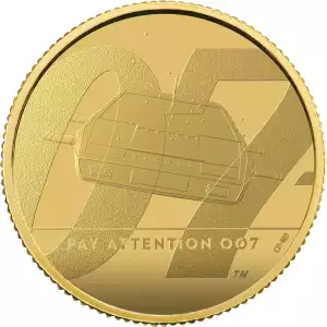 2020 - 007 James Bond Pay Attention Gold Proof Coin (2)