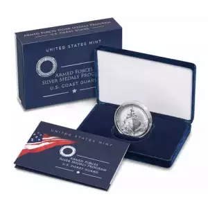 2020 2.5 oz Armed Forces Silver Medal - U.S. Coast Guard (2)