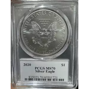 2020 American Silver Eagle PCGS MS 70 (Thomas Cleveland Signed)