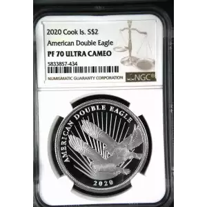 2020 Cook Island American Double Eagle PF 70 Ultra Cameo (2)