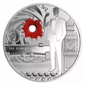 2020 MY NAME IS FLEMING, IAN FLEMING 1 OZ SILVER PROOF COIN 