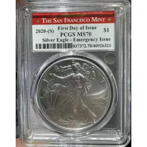 2020-(S) PCGS MS70 Fist Day of Issue-Emergency Issue (2)