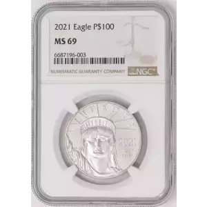 2021 $100 American Platinum Eagle NGC MS69 (2)