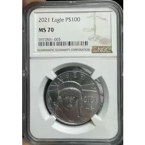 2021 $100 American Platinum Eagle NGC MS70 (2)