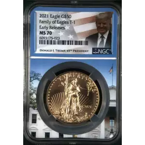 2021 AGE NGC MS70 T-1 ER Donald Trump Core