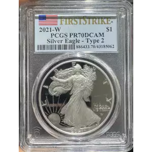 2021-W $1 Silver Eagle - Type 2 First Strike, DCAM (2)