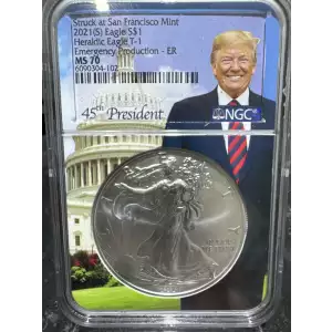 2021(S) NGC Emergency Production ER MS70 T-1 Donald Trump Core