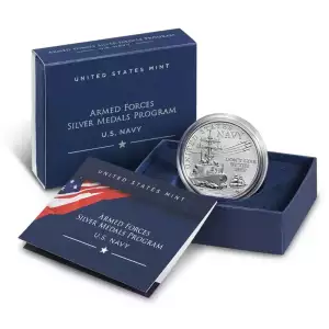 2022 1 oz Armed Forces Silver Medal - U.S. Navy