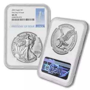 2022 American Silver Eagle NGC First Day of Issue MS70